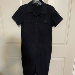 Marc by Marc Jacobs cotton spandex black utility coveralls jumpsuit size small